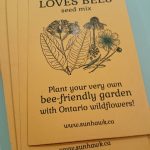 SUNHAWK LOVES BEES seed project - envelopes ready