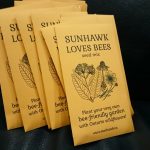 SUNHAWK LOVES BEES seed project - finished seed packets